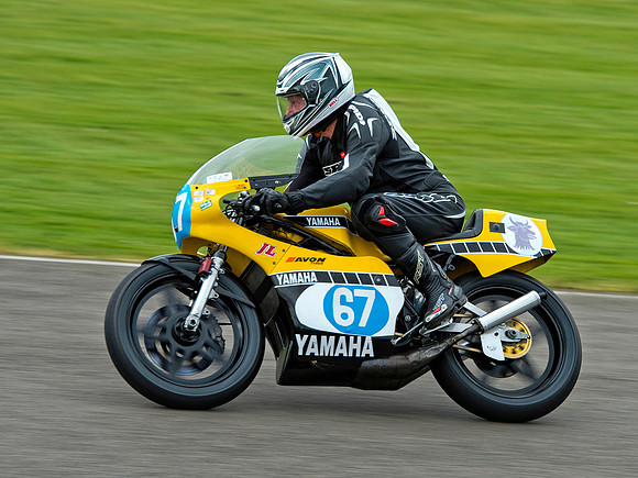 Gordon Russel on his Yamaha TZ350G