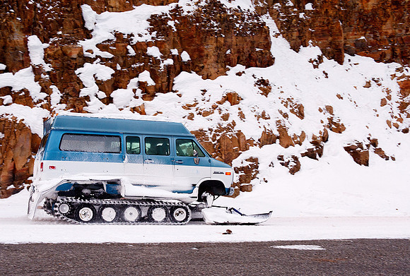 Adapted snow mobile coach