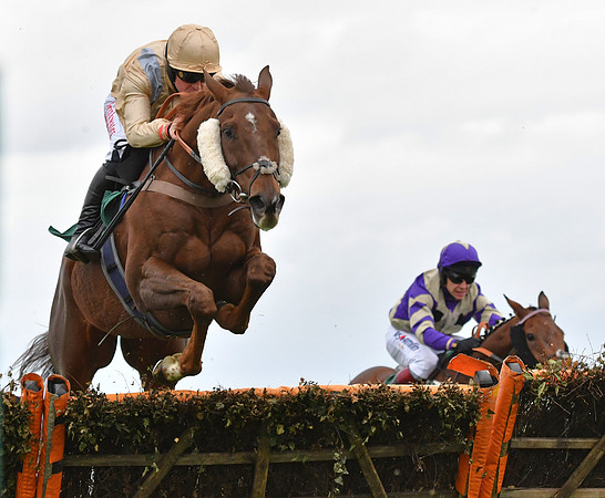 R T Dunne on Surf and Turf (left) with R Johnson on Sailors Warn